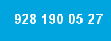 928 190 05 27